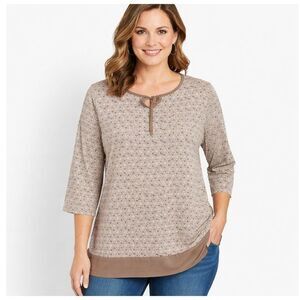 Chico’s Tunic Size 2 Large Size 12 Mini Medallions NWOT